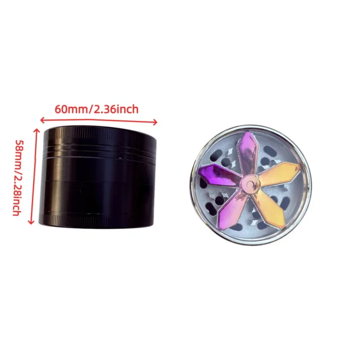 New Chrome Colorful Color 4 Layers Metal Weed Grinder Wholesale