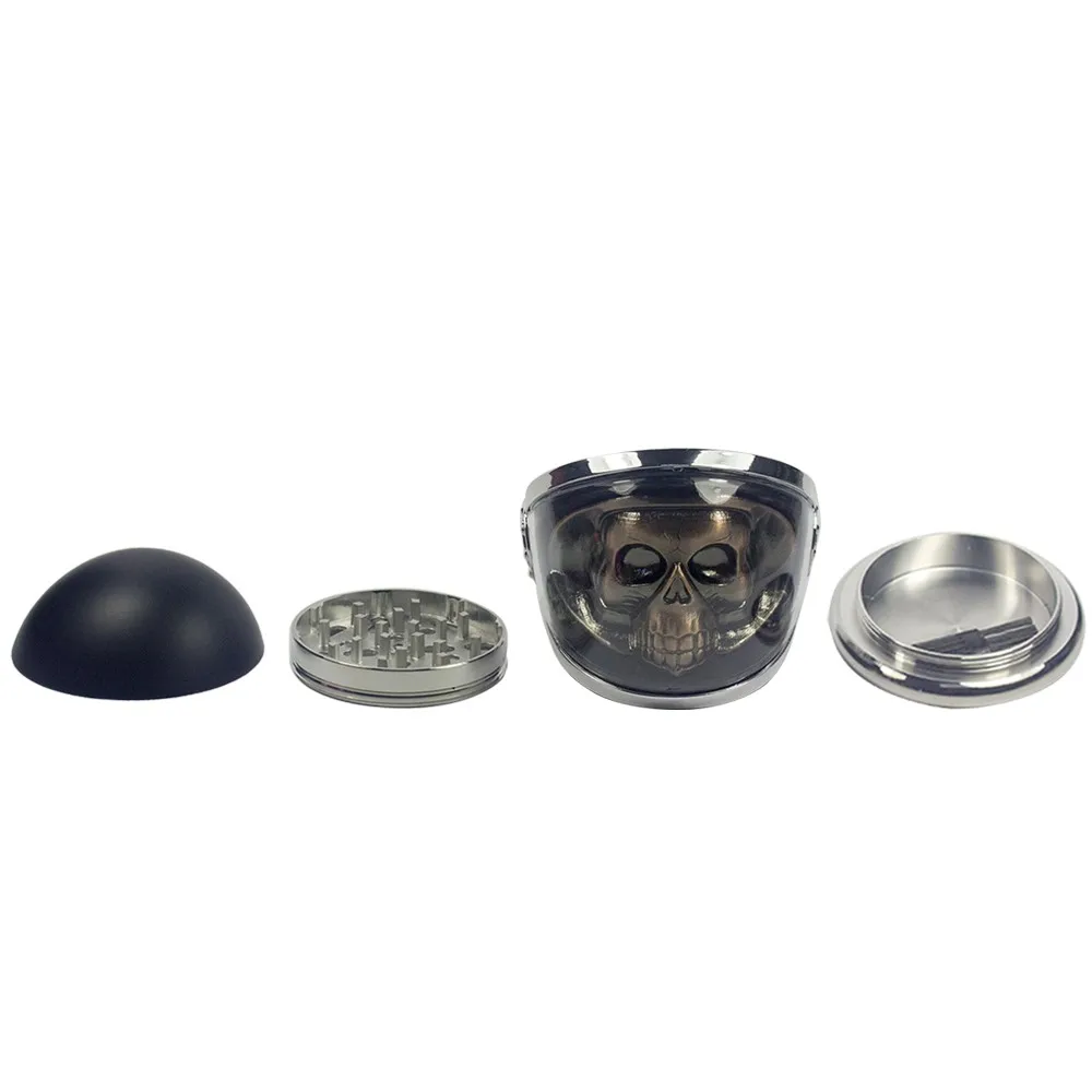 kf-A6dccf03fb2fb443c8925a063258370afR-2-3-4-PC-3D-Metal-Skull-in-Helmet-Tobacco-Herb-Spice-Grinder-Smoke-Crusher-Orange 2.3" 4 PC 3D Metal Skull Marijuana Grinder Wholesale