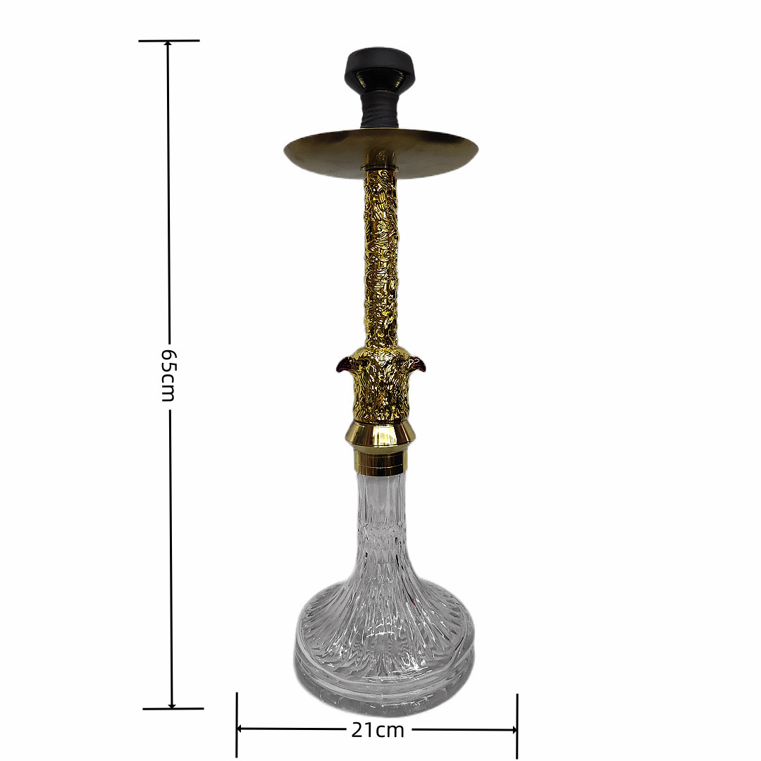 Hookah de lujo con cabeza de águila de doble cara al por mayor Eagle Double-Sided Eagle Head Luxury Hookah Wholesale