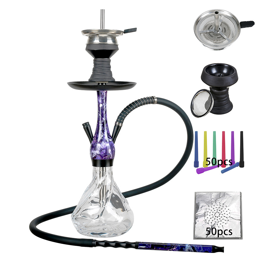 نرجيلة الحشيش بخرطوم جلدية بالجملة Wholesale Leather Hose Weed Hookah