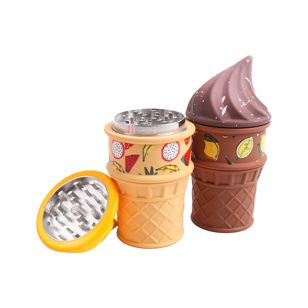 2025 Neue Eiscreme Kegel Marihuana Grinder Großhandel 2025 New Ice Cream Cone Marijuana Grinder Wholesale