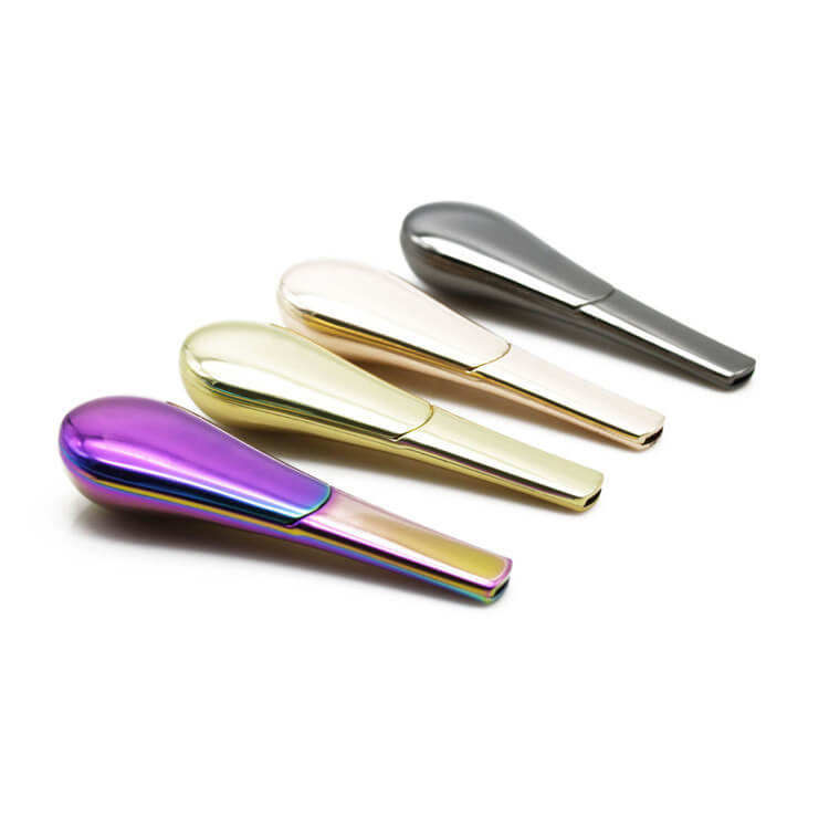 Pipa de Cannabis de Metal en Forma de Cuchara al por Mayor Spoon Shaped Metal Cannabis Pipe Wholesale