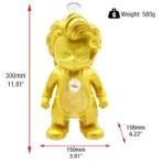 Wholesale Silicone Water Pipe Golden Clown