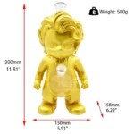 Wholesale Silicone Water Pipe Golden Clown