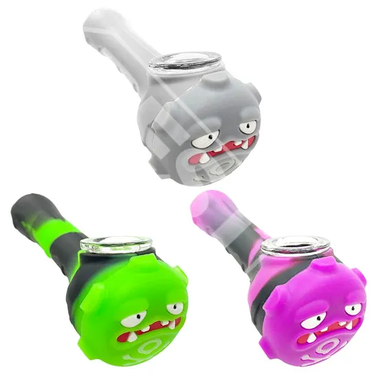 Wholesale Silicone Water Pipe Koffing Funny Hand Use 92 mm — main product photo, 92 mm
