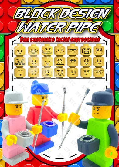 Wholesale Silicone Dab Rig Lego Minifigure 160 mm — main product photo, 160 mm