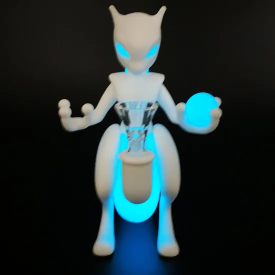 Wholesale Silicone Water Pipe Mewtwo 155 mm — color variant 1, 155 mm
