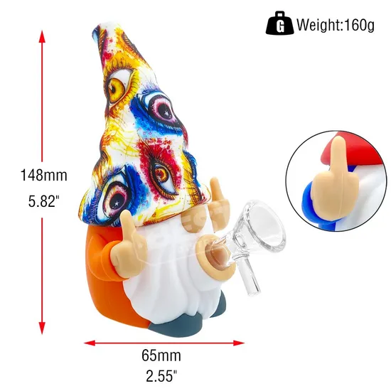 Wholesale Silicone Dab Rig Goblin Hand Pipe — color variant 1, 65 mm