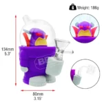 Wholesale Silicone Water Pipe King Zach 80 mm — color variant 1, 80 mm