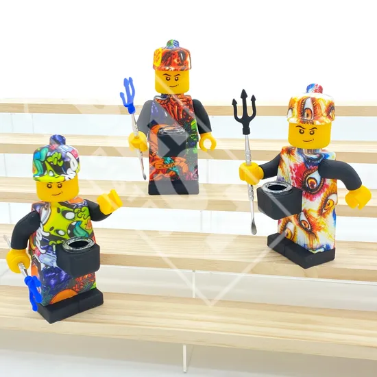 Wholesale Silicone Water Pipe Lego Minifigure 160 mm — main product photo, 160 mm