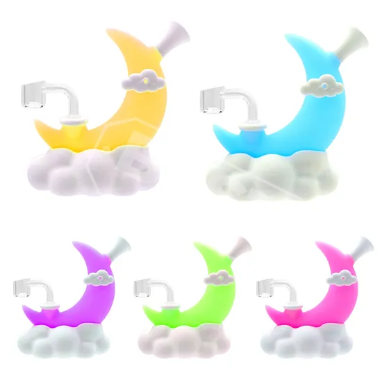 Wholesale Silicone Dab Rig Glow In Dark SL25585 — main product photo, 128 mm