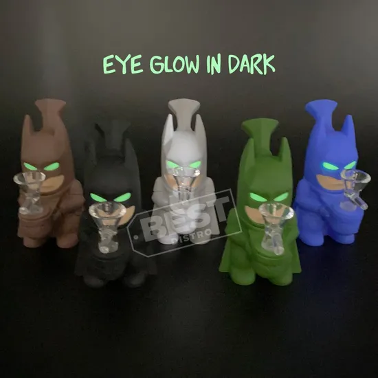 Wholesale Silicone Water Pipe Batman SL25593 — color variant 1, 129 mm