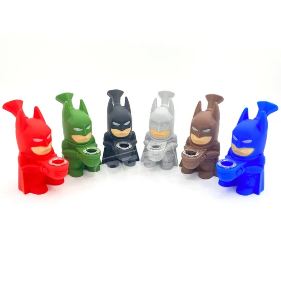 Wholesale Silicone Water Pipe Batman SL25593 — main product photo, 129 mm