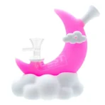 Wholesale Silicone Water Pipe Moon Clouds 128 mm — color variant 2, 128 mm