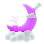 Wholesale Silicone Water Pipe Moon Clouds 128 mm — color variant 3, 128 mm