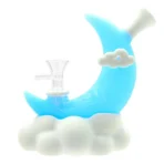 Wholesale Silicone Water Pipe Moon Clouds 128 mm — color variant 4, 128 mm