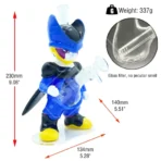 Wholesale Silicone Water Pipe 3D Hand 9.06 Inches — color variant 4, 9.06 inches