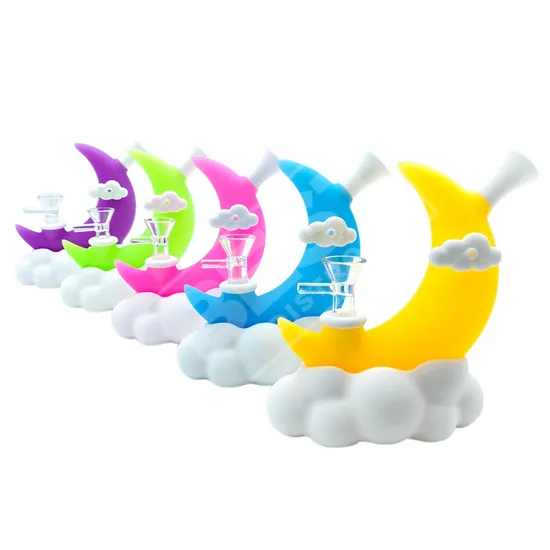 Wholesale Silicone Water Pipe Glow In Dark 128 mm — main product photo, 128 mm