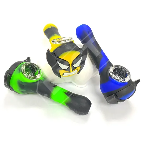 Wholesale Silicone Water Pipe Glow In Dark SL25591 — color variant 1, 92 mm