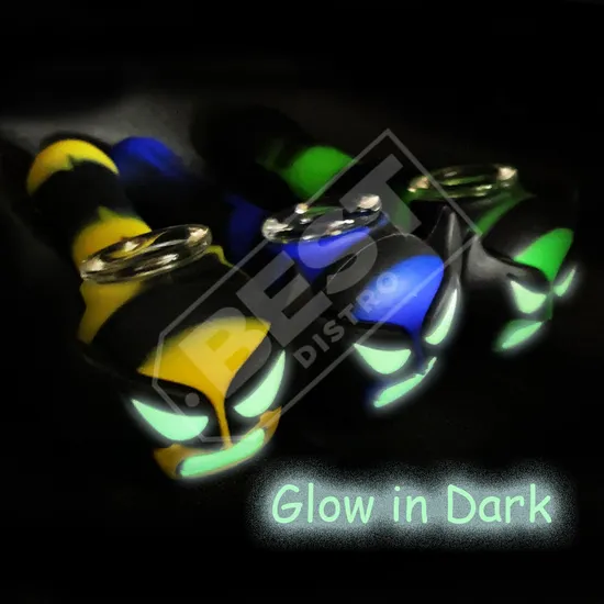 Wholesale Silicone Water Pipe Glow In Dark SL25591 — main product photo, 92 mm