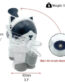 Wholesale 6 inch astronaut kitty silicone water pipe