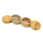 Wholesale Custom 52mm Waisted Wooden Herb Grinder photo 3
