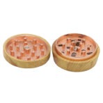 Wholesale Custom 52mm Waisted Wooden Herb Grinder photo 4