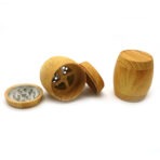 Wholesale 55mm Barrel Wooden Zinc-Tooth Herb Grinder photo 4