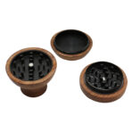 Wholesale Custom 60mm 3-Layer Round Wooden Jar Grinder photo 5