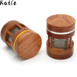 Wholesale Custom 60mm Rosewood 4-Layer Window Wooden Grinder