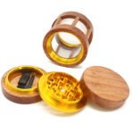 Wholesale Custom 60mm Rosewood 4-Layer Window Wooden Grinder photo 5