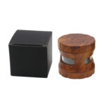 Wholesale 63mm Wooden-Trim Zinc Herb Grinder photo 5