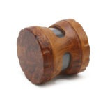 Wholesale 63mm Wooden-Trim Zinc Herb Grinder photo 6