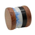 Wholesale Custom 65mm Jade-Inlay Wooden Herb Grinder photo 2