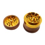 Wholesale Custom 67mm Floral-Lid Wooden Herb Grinder photo 4