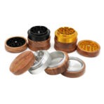 Wholesale Custom 67mm Two-Tone Wooden Herb Grinder photo 3