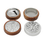 Wholesale Custom 67mm Two-Tone Wooden Herb Grinder photo 4