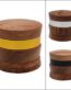 Wholesale Custom 67mm Two-Tone Wooden Herb Grinder
