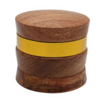 Wholesale Custom 67mm Two-Tone Wooden Herb Grinder photo 7
