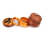 Wholesale Custom 70mm 4-Layer Wooden Herb Grinder photo 5
