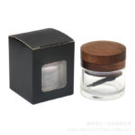 Wholesale Custom Wooden Herb Grinder with Glass Jar photo 5