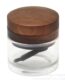 Wholesale Custom Wooden Herb Grinder with Glass Jar