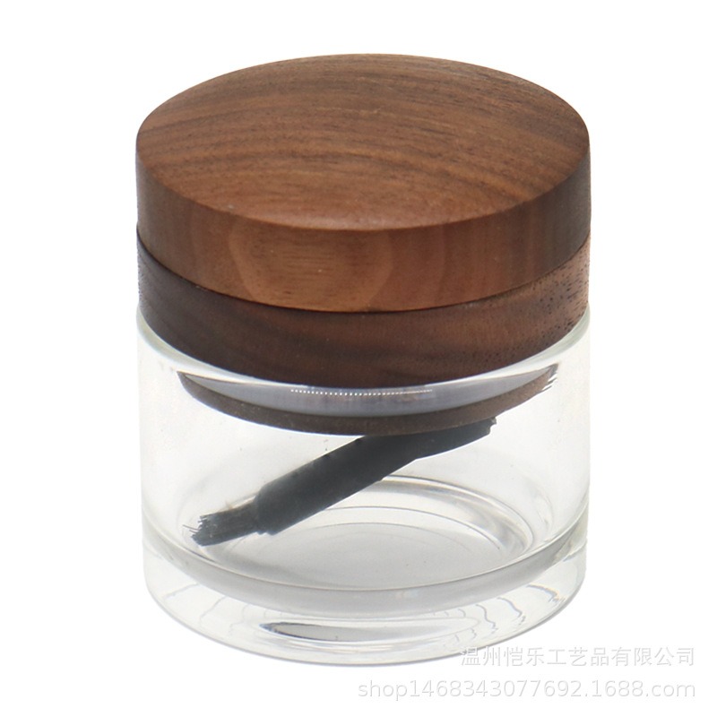 Wholesale Custom Wooden Herb Grinder with Glass Jar Wholesale Custom Wooden Herb Grinder with Glass Jar