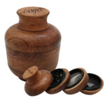 Custom Logo Walnut Wood Jar Herb Grinder Wholesale