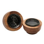 Wholesale Custom Zinc-Wood Jar Herb Grinder photo 4