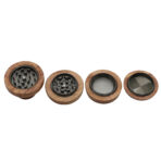 Wholesale Custom Zinc-Wood Jar Herb Grinder photo 5